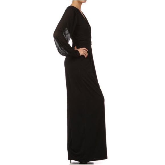 SALE !!! Black Wide Leg Palazzo Jumpsuit - Picture 5 of 6